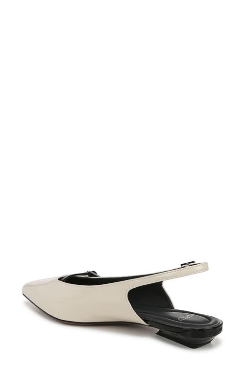 Sarto By Franco Sarto Emma Pointed Toe Slingback Flat In White