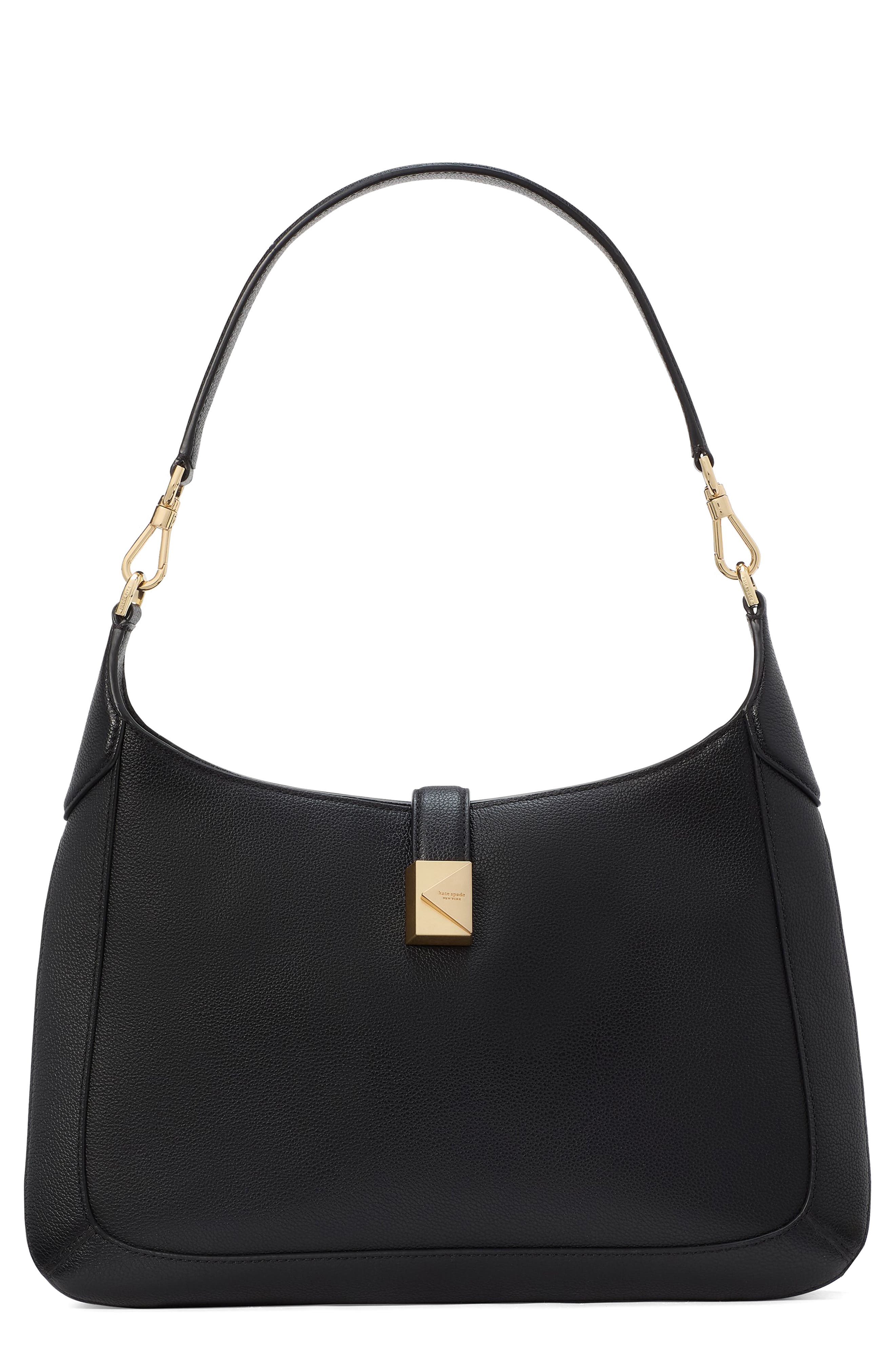 Kate Spade New York deco leather hobo bag, Main, color, 