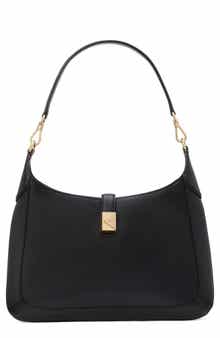 deco leather hobo bag