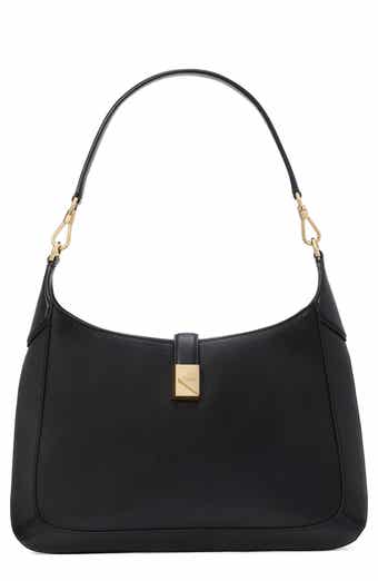 deco leather hobo bag