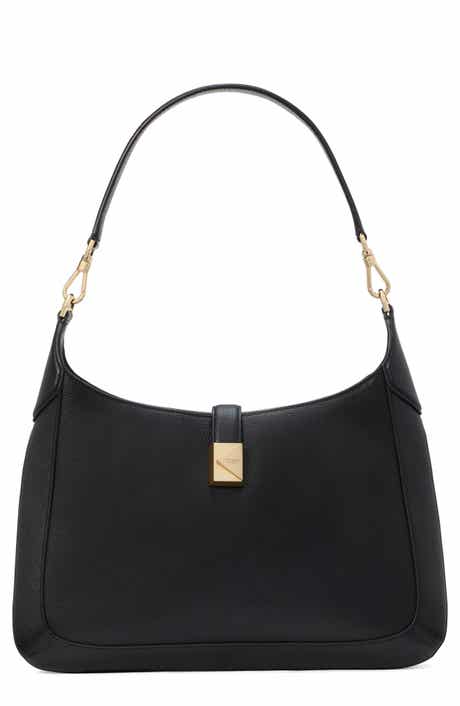 deco leather hobo bag