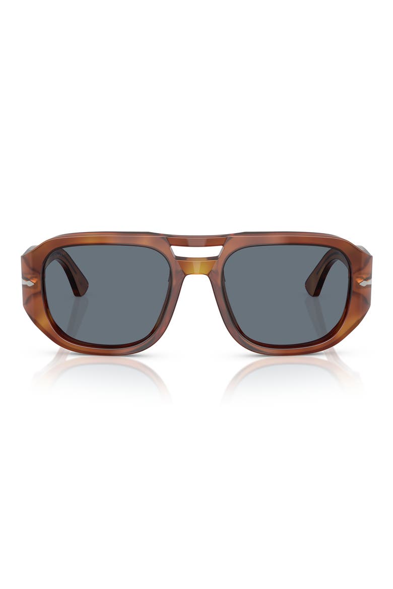Vincent 53mm Pilot Sunglasses, Main, color, TERRA DI SIENA / LIGHT BLUE
