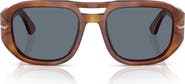 Persol 56mm Pilot Sunglasses