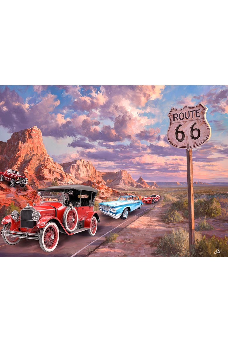 Line Up on Route 66 500 piece Jigsaw Puzzle for Adults, Alternate, color, Multicolor
