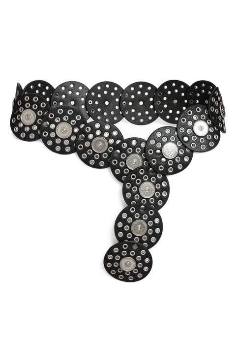 Concho Grommet Disc Belt