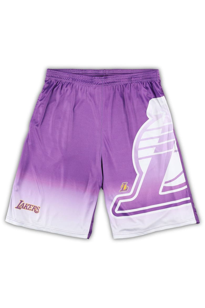 Men's Fanatics Branded Purple Los Angeles Lakers Big & Tall Graphic Shorts, Main, color, Purple