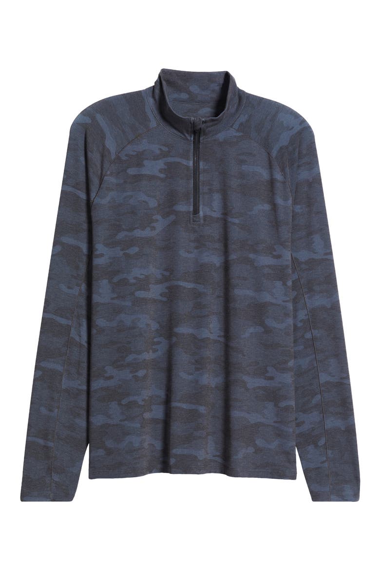 Patton Camo Half Zip Pullover, Alternate, color, HEATHER BL