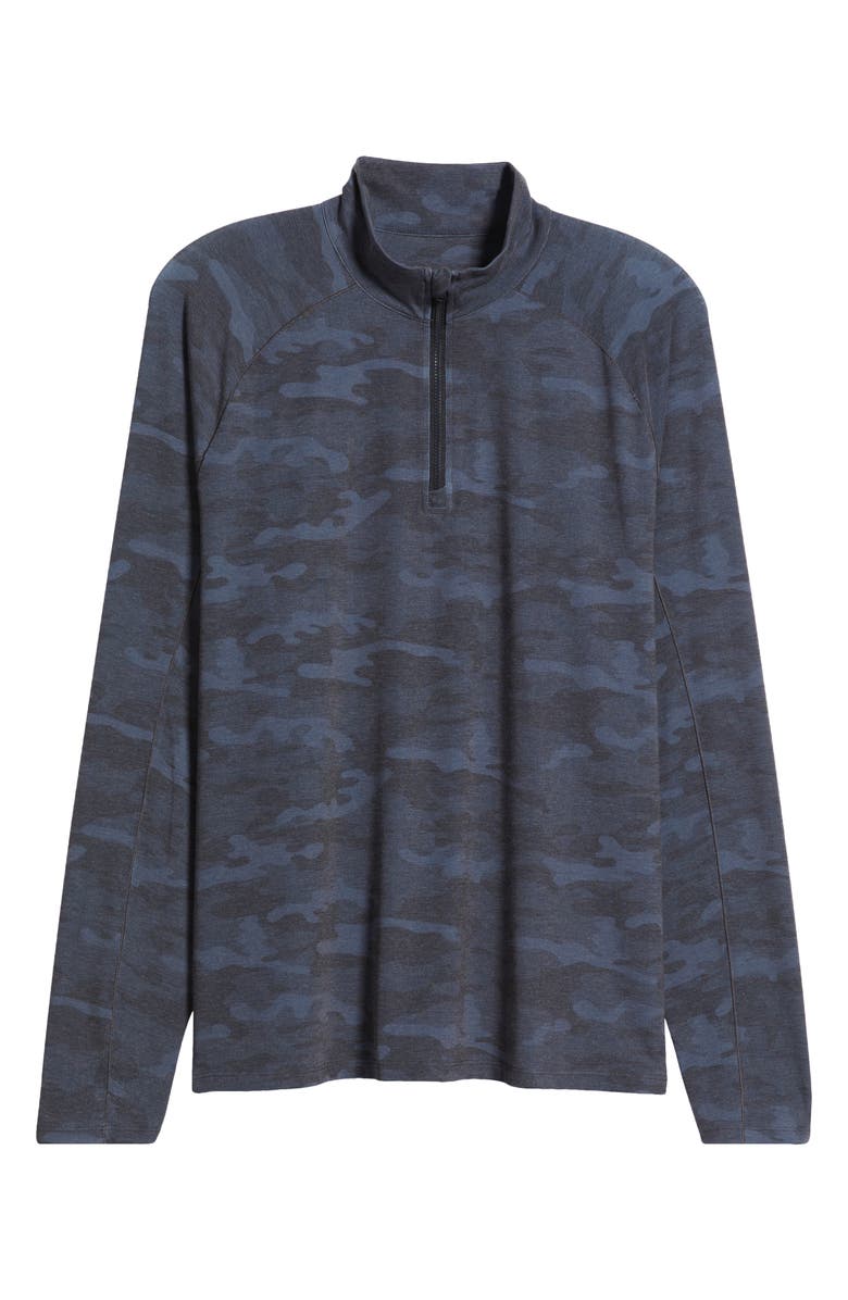 johnnie-O Patton Camo Half Zip Pullover, Alternate, color, Heather Bl