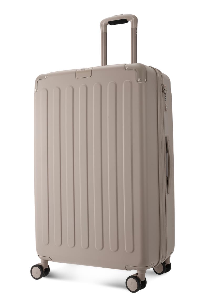 Nostos Matte Large Spinner Suitcase, Alternate, color, SAHARA