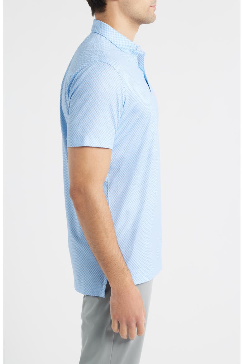 Connors Geo Print Performance Jersey Polo, Alternate, color, KONA