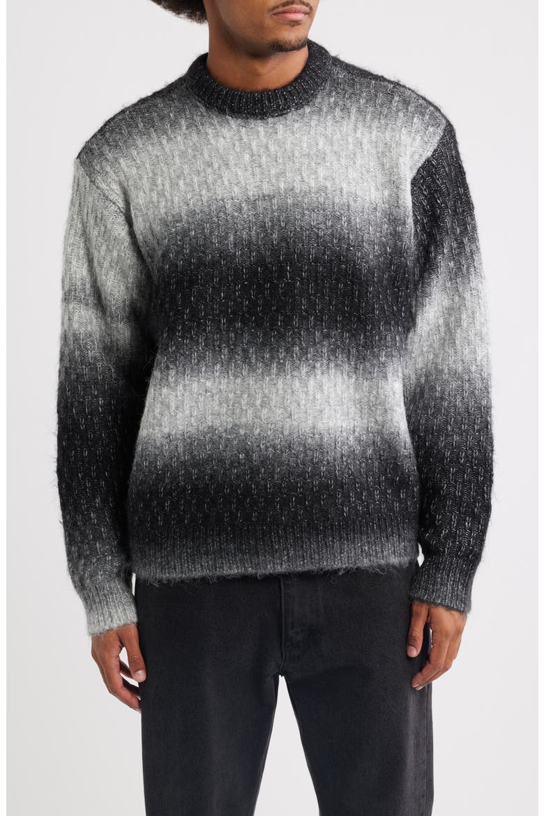 Haze Gradient Sweater, Main, color, BLACK MULTI