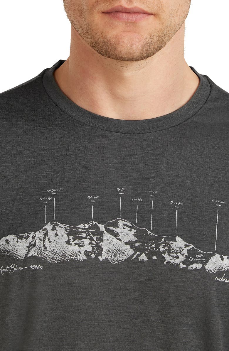 Icebreaker Merino 150 Tech Lite Graphic T-Shirt, Alternate, color, Obsidian