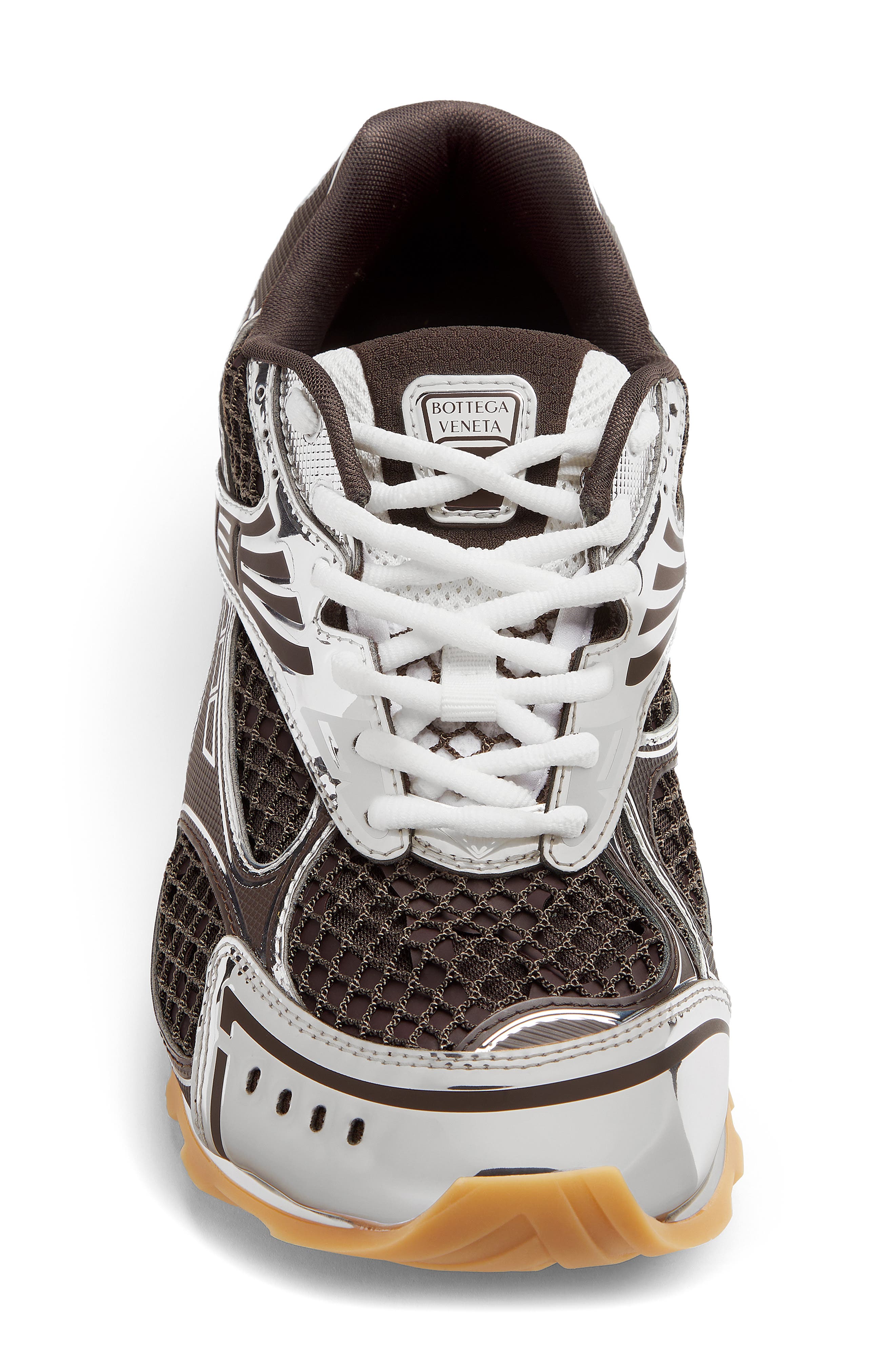 Bottega Veneta Orbit Low Top Sneaker, Alternate, color, Fondant/ Silver