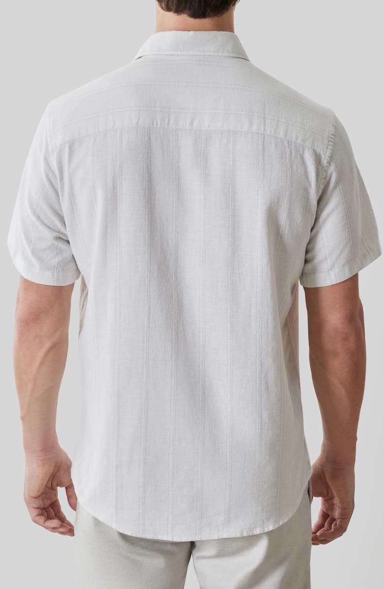 Robert Barakett Satoru Short Sleeve Button-Up Shirt, Alternate, color, String