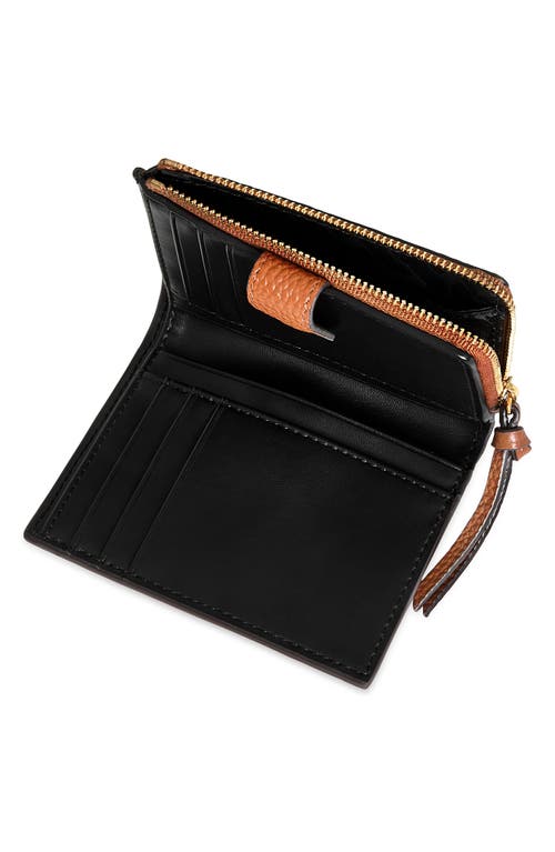 Rebecca Minkoff Slim Megan Leather Bifold Wallet In Caramello