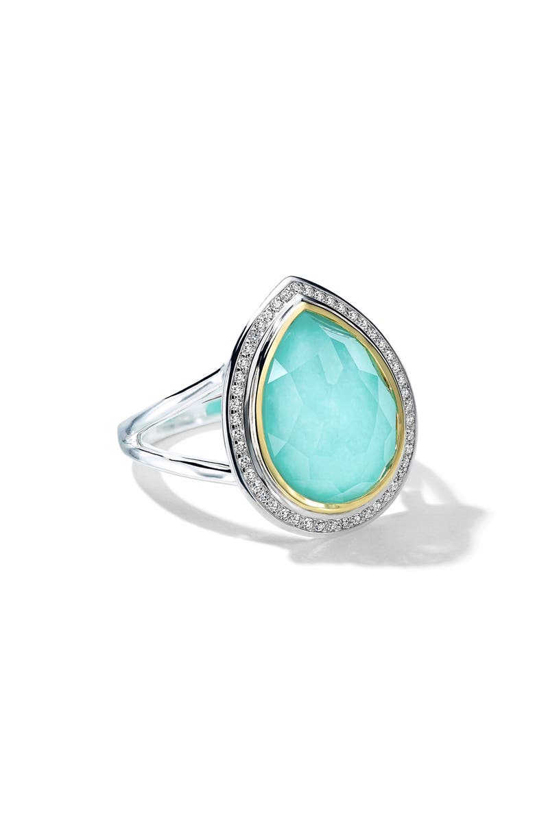 Ippolita Chimera Rock Candy<sup>®</sup> Teardrop Ring, Main, color, Silver