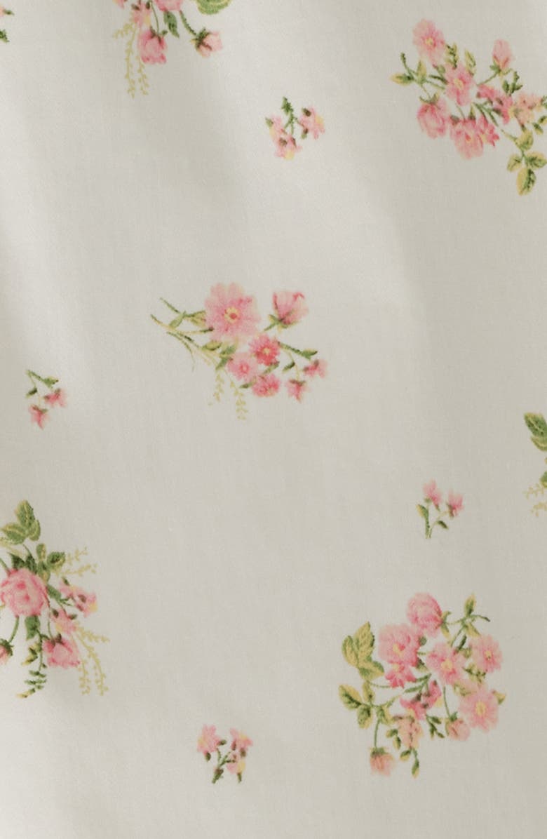 MANGO Ditsy Floral A-Line Midi Dress, Alternate, color, Ecru