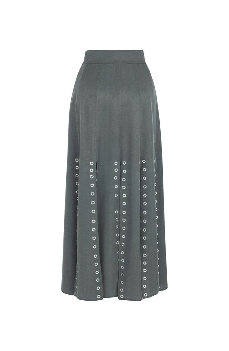 Nocturne Long Eyelet Skirt with Slits, Alternate, color, 