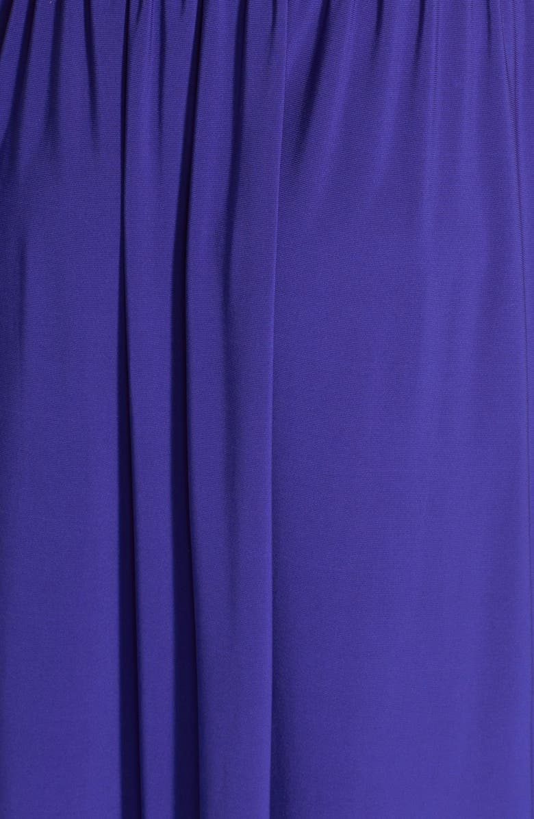 Hailey Logan Knot Detail Lace Inset Gown, Alternate, color, 