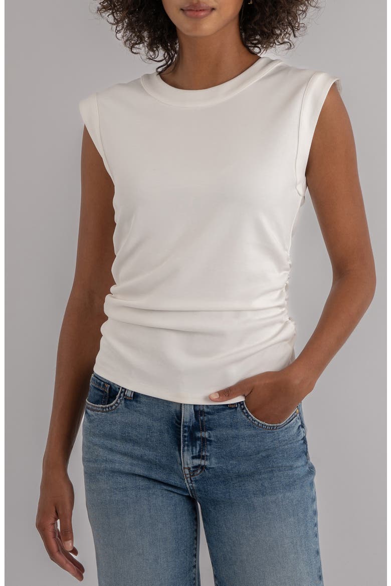 Rayna Side Ruched Tank, Main, color, IVORY