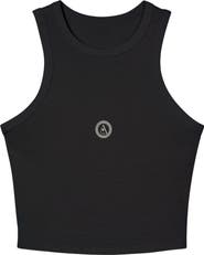 AKALIA Tina Micro Rib Racer Tank Top