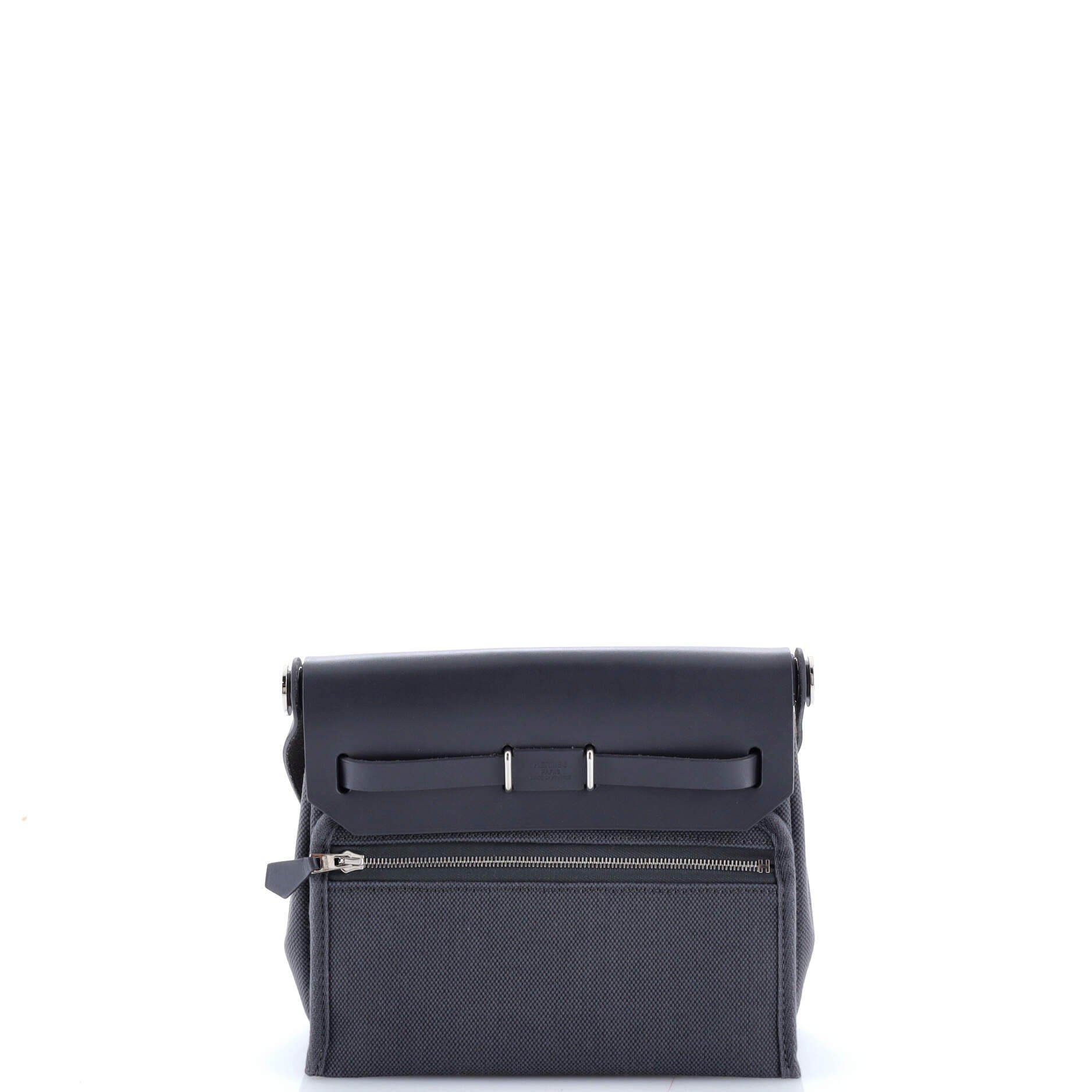 Pre-Owned Hermes Herbag Zip Toile and Leather 20, Alternate, color, 