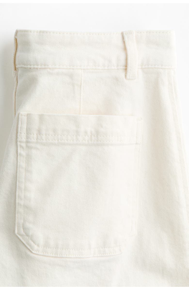 H&M Wide High Jeans, Alternate, color, White