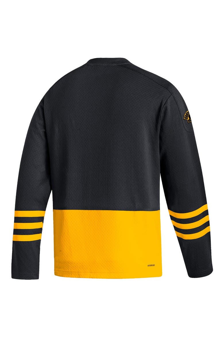 Men's adidas Black Boston Bruins Logo AEROREADY Pullover Sweater, Alternate, color, Black