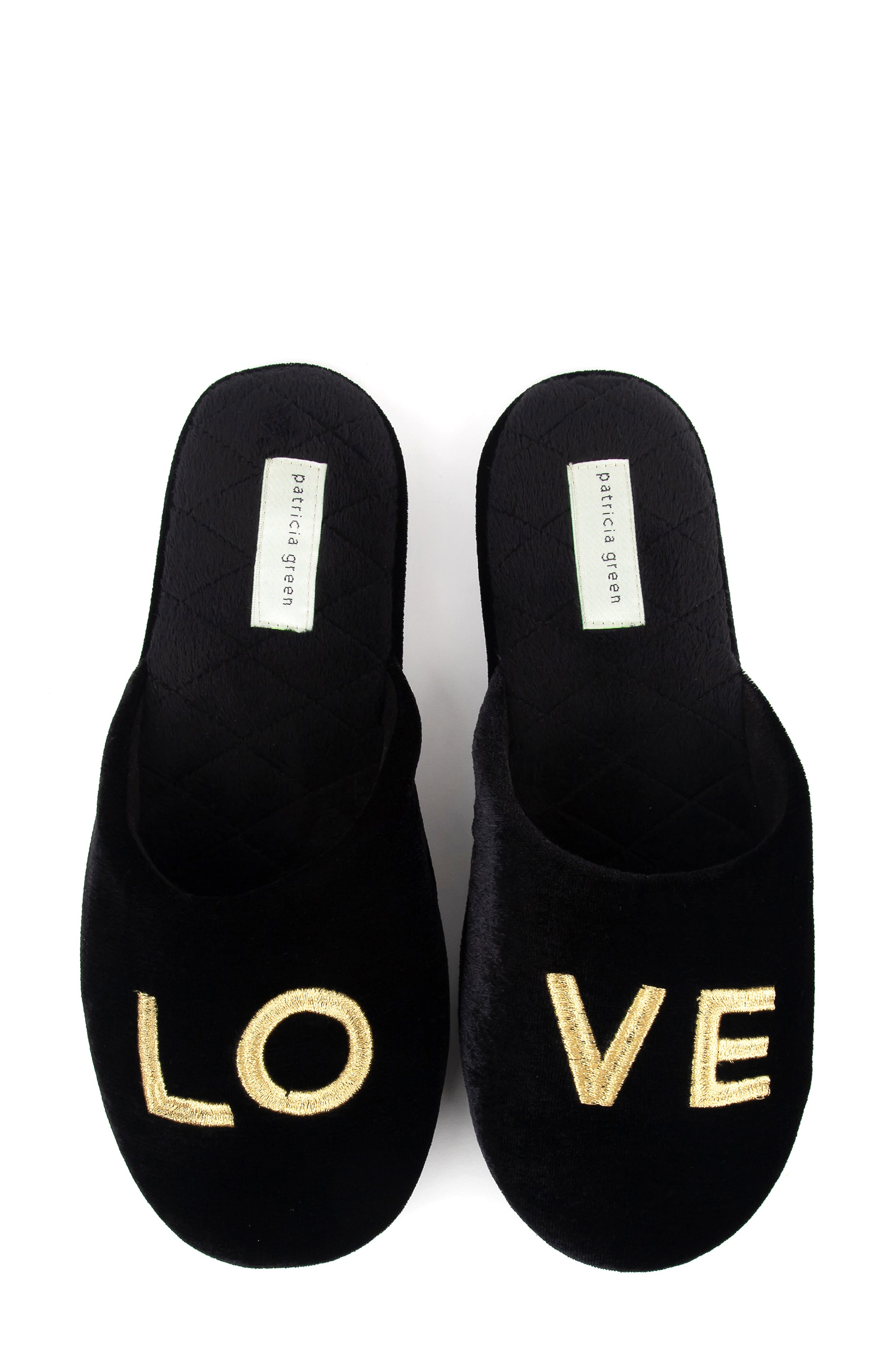 patricia green Love Embroidered Slipper, Main, color, 