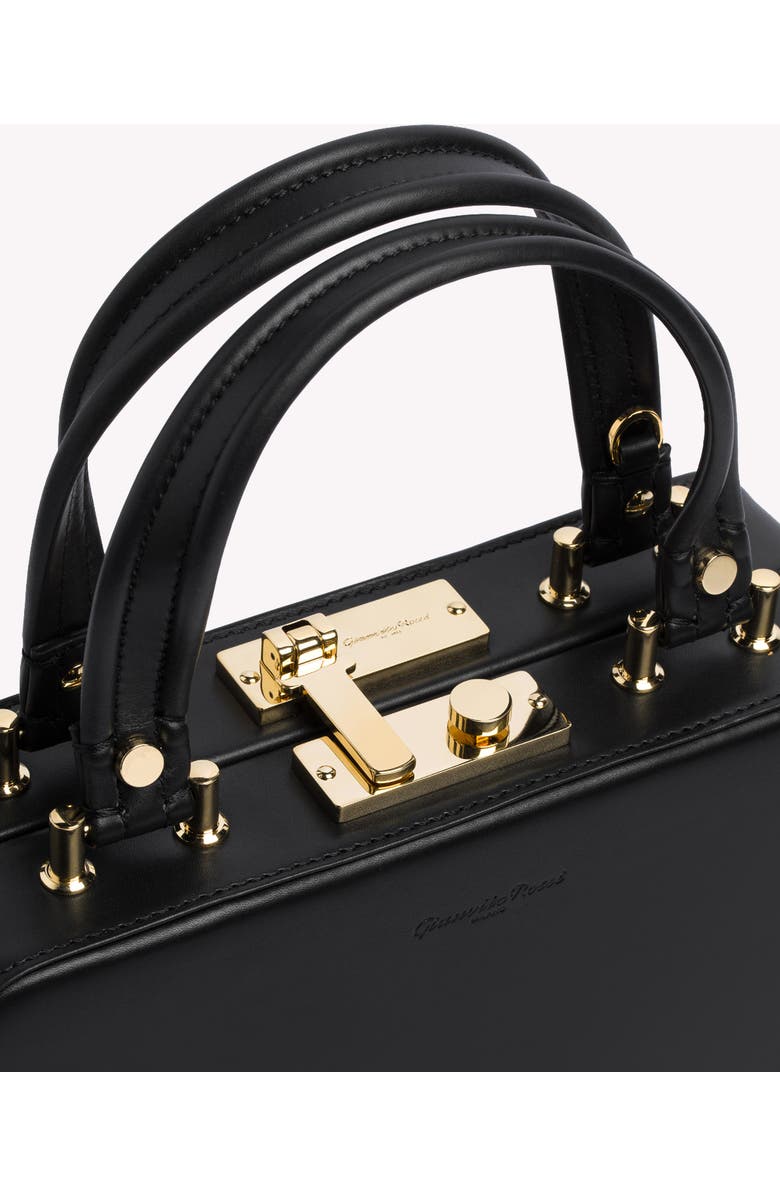 Gianvito Rossi Valì Top Handle bag, Alternate, color, Black Calf Leather