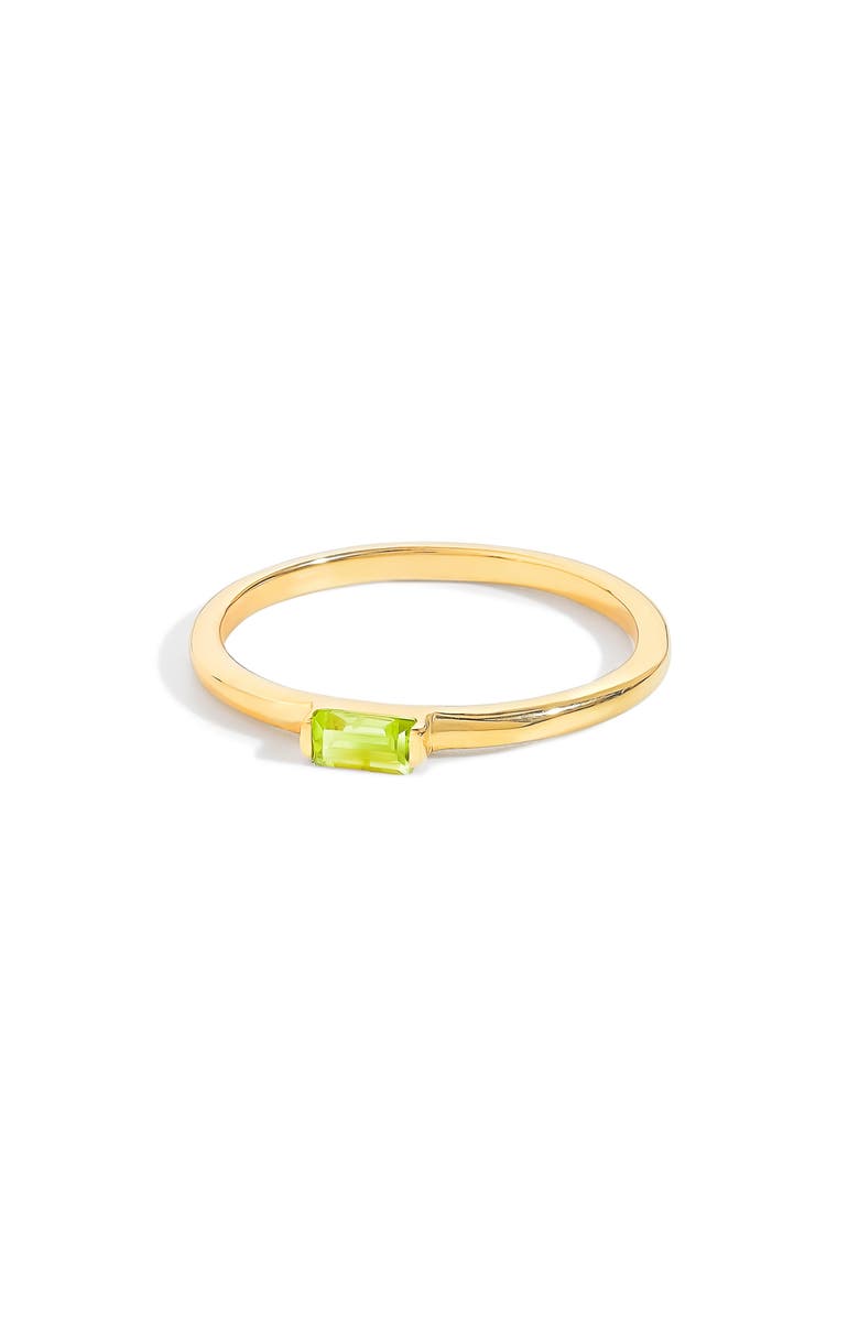 YS GEMS Baguette Gemstone Ring, Alternate, color, Green