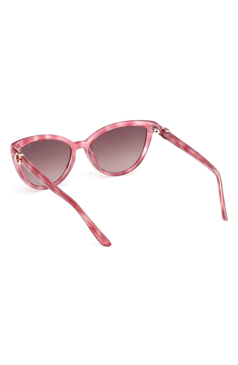 GUESS Cat Eye Sunglasses, Alternate, color, Pink / Gradient Brown
