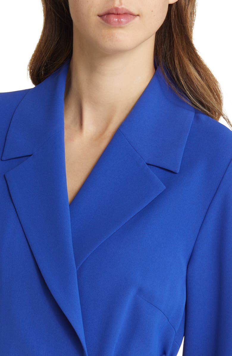 Misook Side Tie Blazer, Alternate, color, Satin Sky