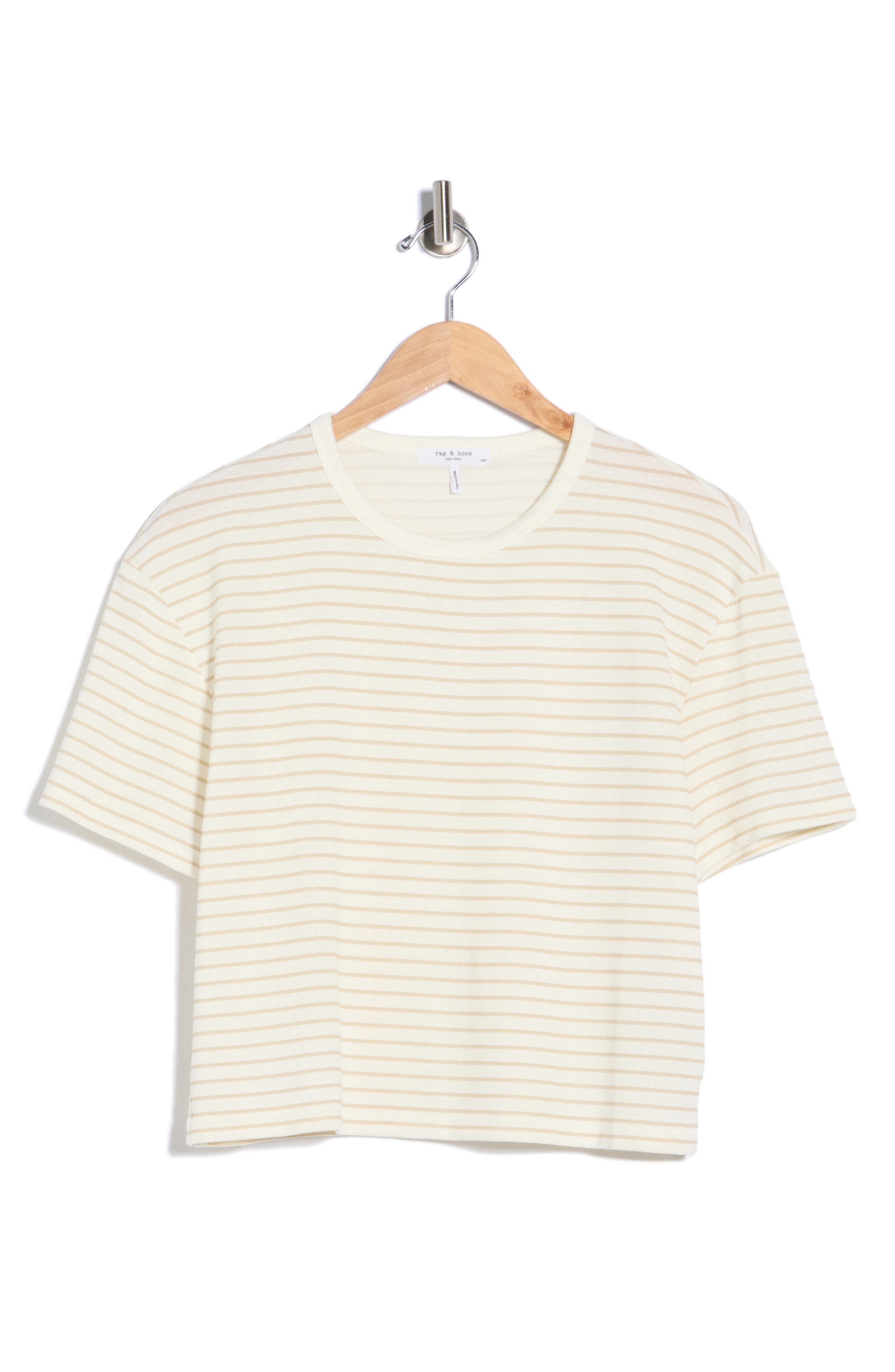 rag & bone Lea Stripe Boxy Short Sleeve T-Shirt