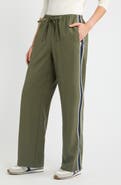 Caslon® Pull-On Straight Leg Twill Pants