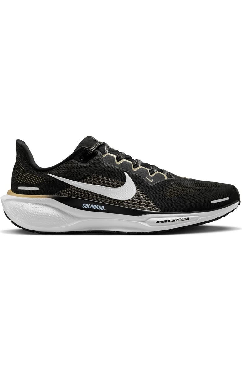 Nike Unisex Nike Black Colorado Buffaloes Zoom Pegasus 41 Running Shoes, Alternate, color, Black