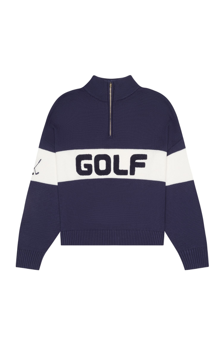 Ellsworth + Ivey Madison Quarter Zip Sweater - Golf, Main, color, Navy