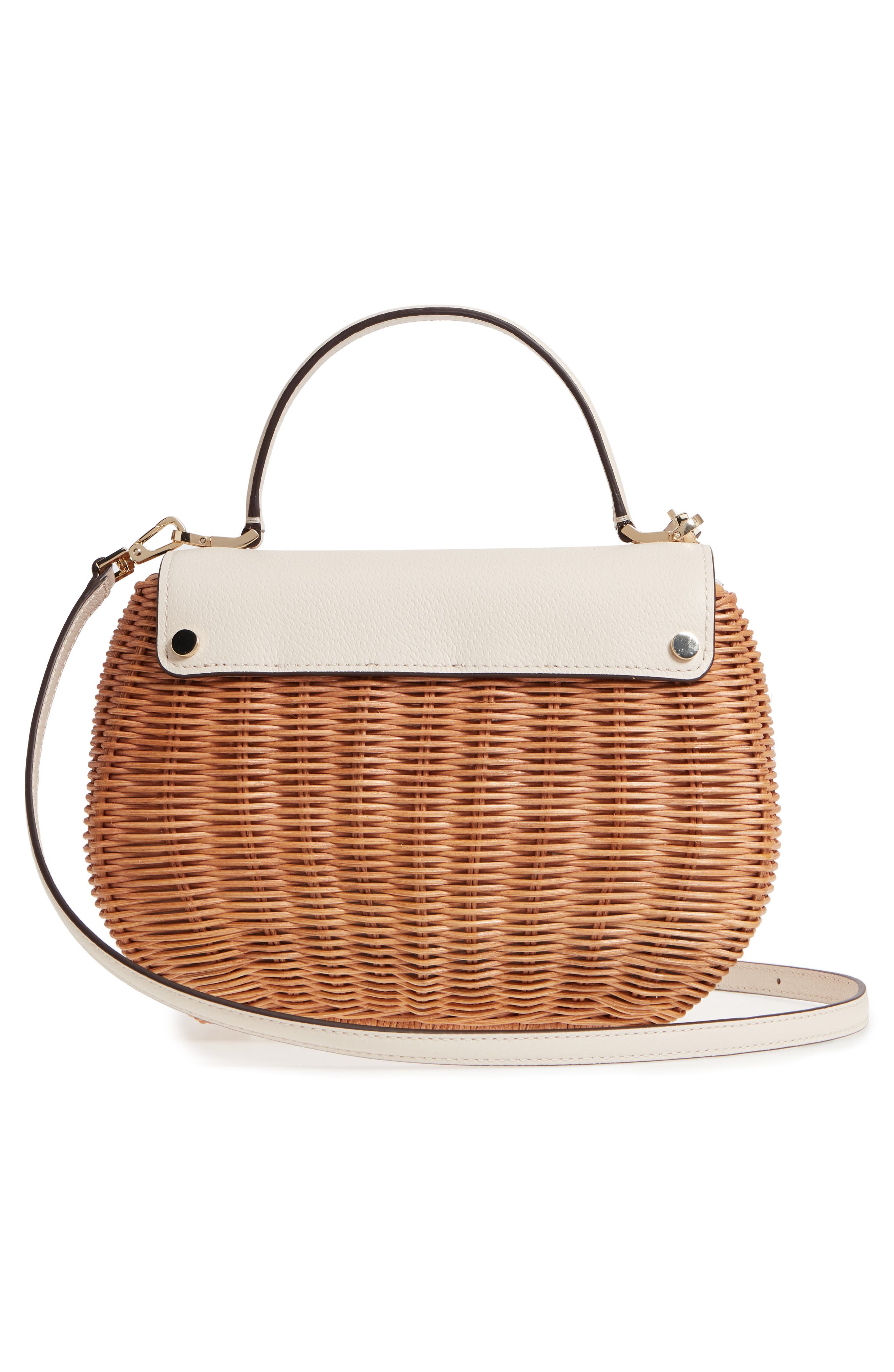 Kate Spade New York bloom street - justina wicker satchel, Alternate, color, 