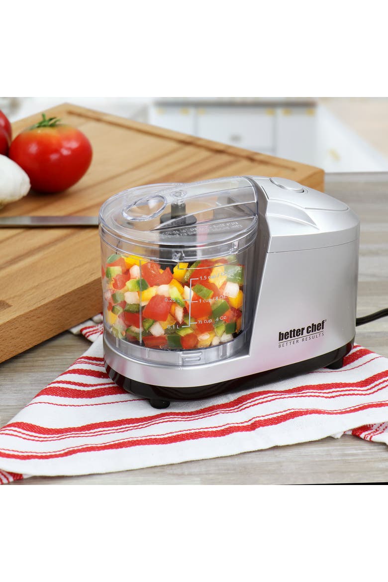 1.5 Cup Safety Lock Compact Chopper in Silver, Alternate, color, Silver