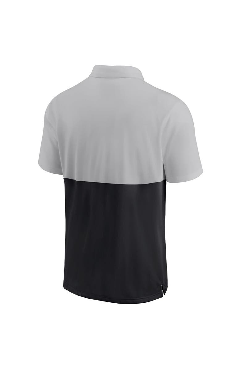 Nike Men's Nike Silver/Black Chicago White Sox Team Baseline Striped Performance Polo, Alternate, color, Silver