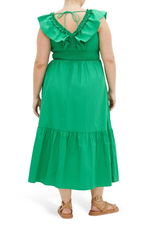 City Chic Kelly Maxi Dress In Kelly Green