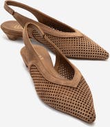 Forever & Always Shoes Lieve Leather Slingback Pump