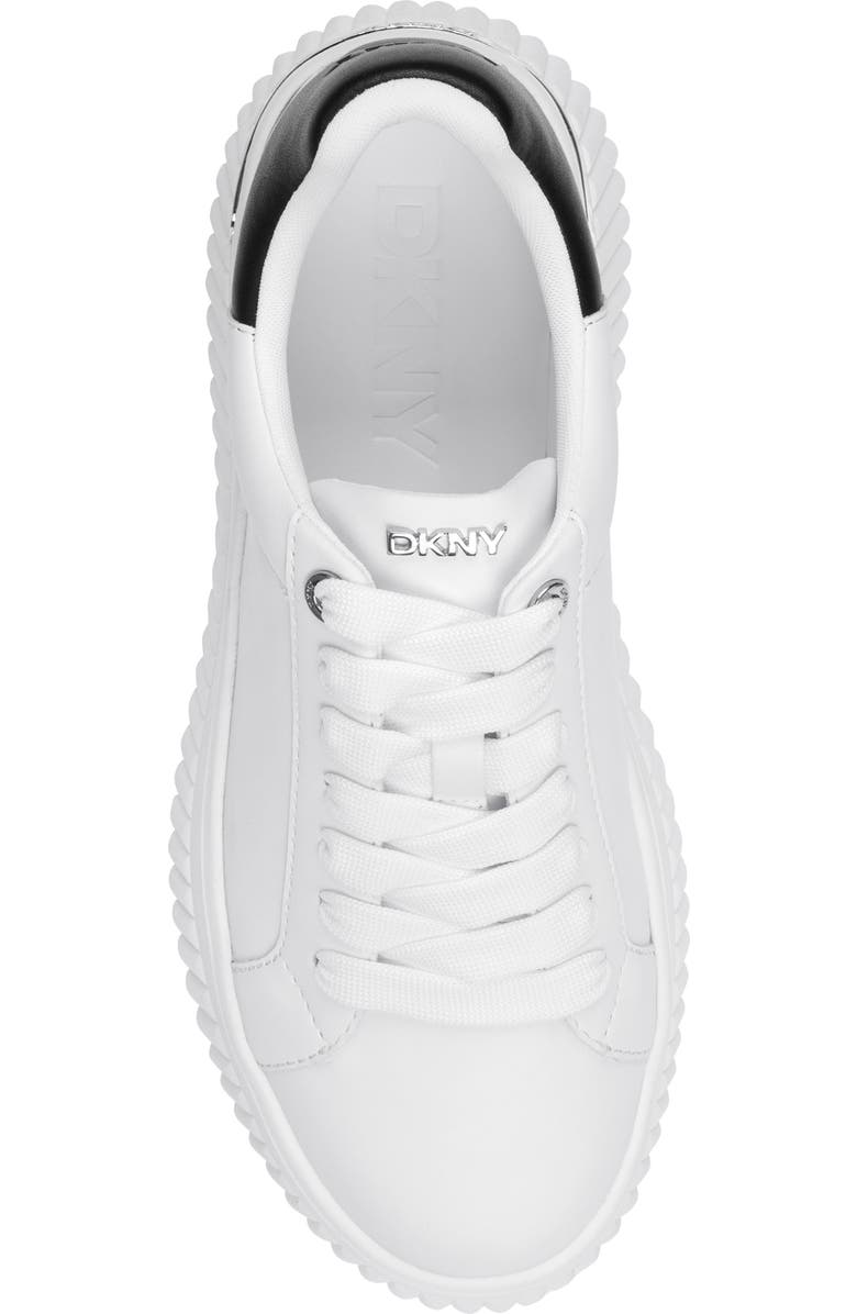DKNY Lobeco Platform Sneaker, Alternate, color, White/ Black