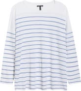 Eileen Fisher Organic Linen & Organic Cotton Crewneck Sweater