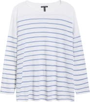 Eileen Fisher Organic Linen & Organic Cotton Crewneck Sweater