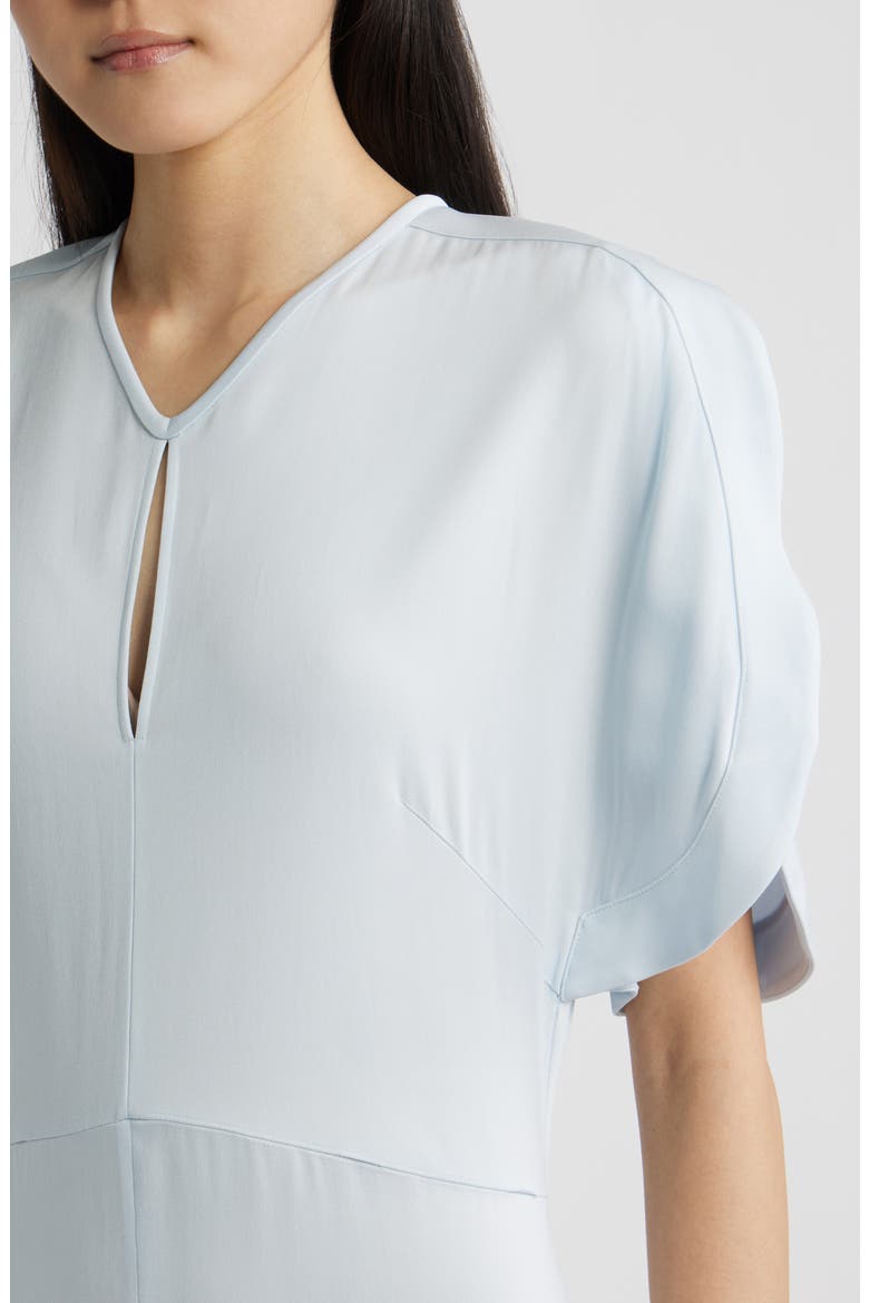 Denaz High Low Midi Dress, Alternate, color, PALE LAGOON