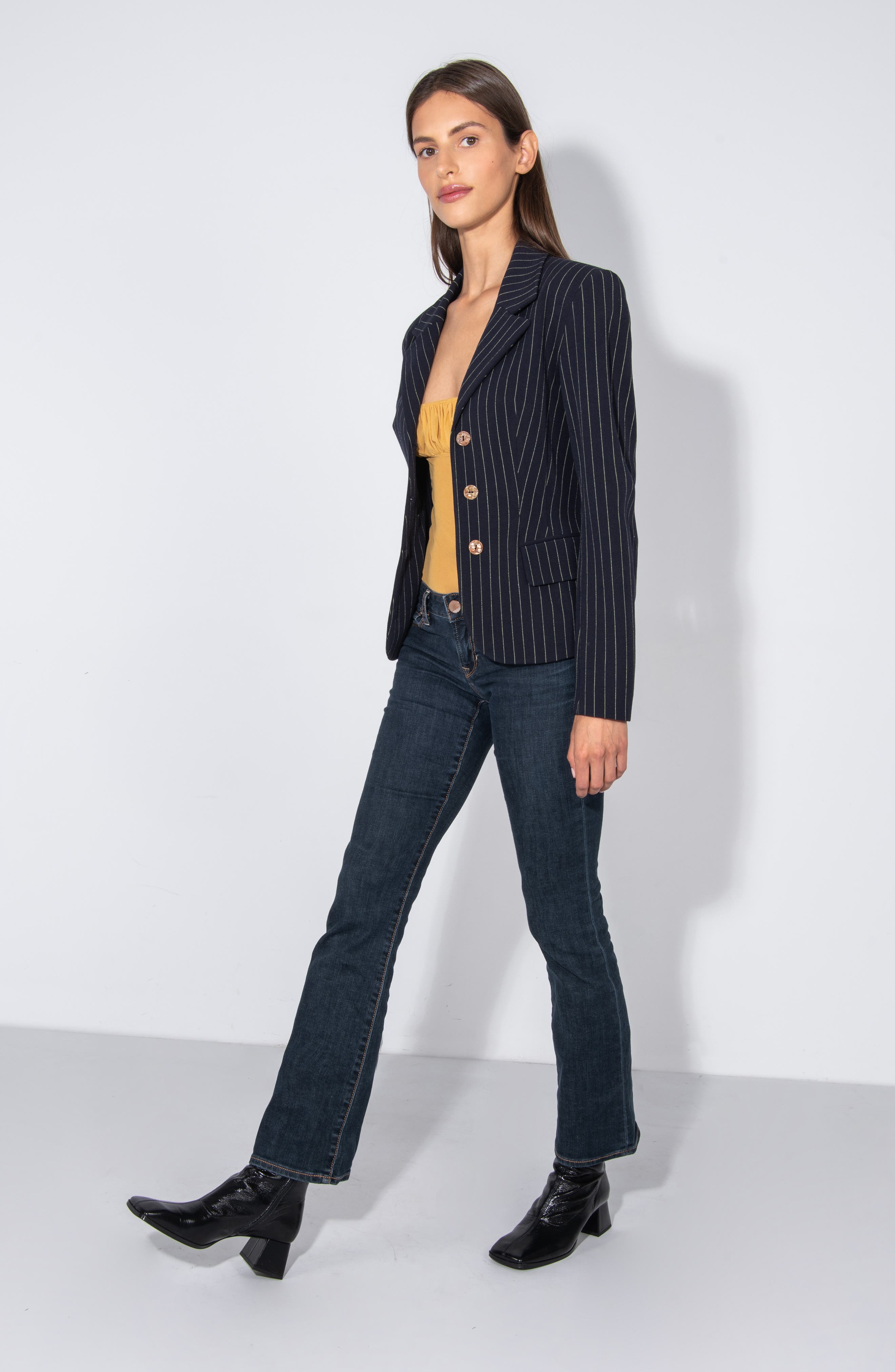 By Far Malik Block Heel Bootie, Alternate, color, 