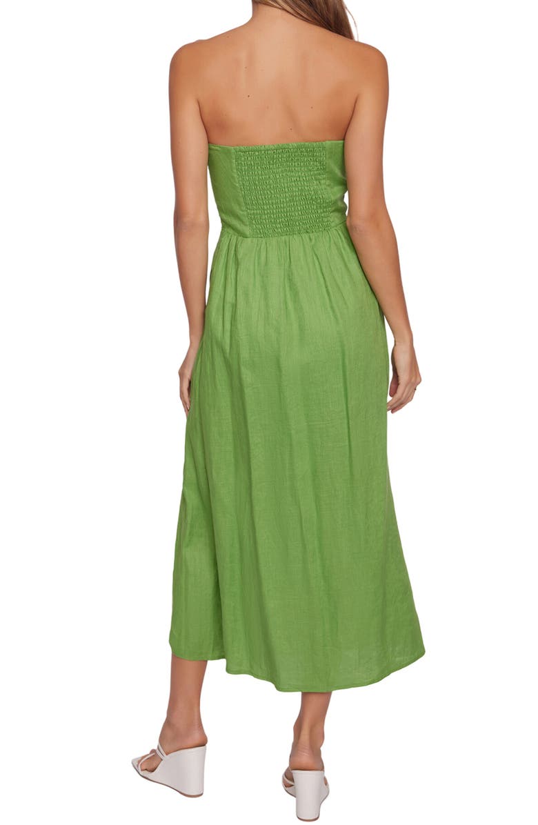 Lost + Wander Elia Strapless Linen
Cotton Maxi Dress, Alternate, color,