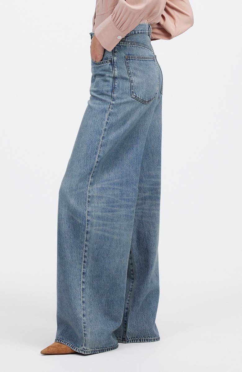 Madewell Superwide Leg Jeans, Alternate, color, Billings Wash
