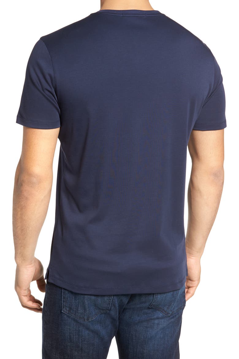 Georgia Regular Fit V-Neck T-Shirt, Alternate, color, BLUE NIGHT